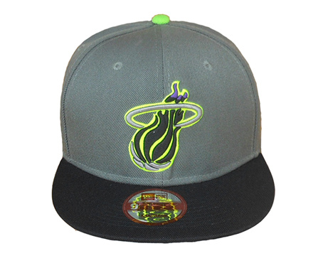 NBA Miami Heat NE Snapback Hat #129